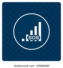 no signal, poor signal strength, signal strength indicator. icon. vector design