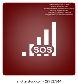 no signal, poor signal strength, signal strength indicator. icon. vector design