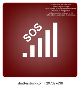 no signal, poor signal strength, signal strength indicator. icon. vector design