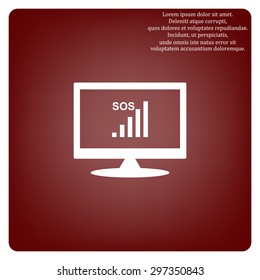 no signal, poor signal strength, signal strength indicator. icon. vector design