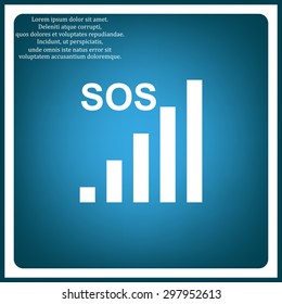 no signal, poor signal strength, signal strength indicator. icon. vector design