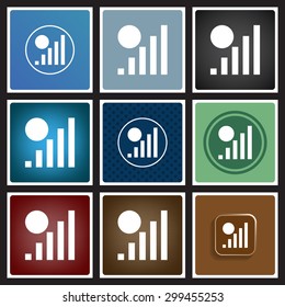 no signal, poor signal strength, signal strength indicator. icon. vector design