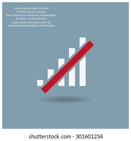 no signal, poor signal strength, signal strength indicator. icon. vector design