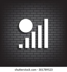 no signal, poor signal strength, signal strength indicator. icon. vector design
