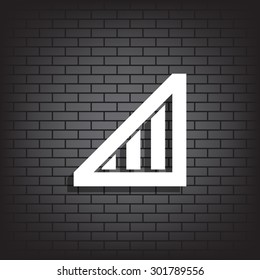 no signal, poor signal strength, signal strength indicator. icon. vector design
