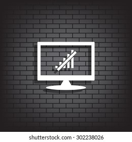no signal, poor signal strength, signal strength indicator. icon. vector design