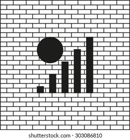 no signal, poor signal strength, signal strength indicator. icon. vector design