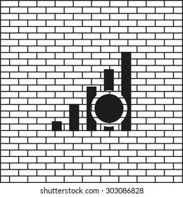 no signal, poor signal strength, signal strength indicator. icon. vector design