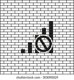 no signal, poor signal strength, signal strength indicator. icon. vector design
