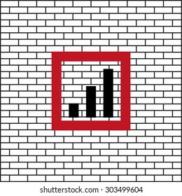 no signal, poor signal strength, signal strength indicator. icon. vector design