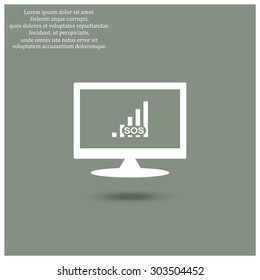 no signal, poor signal strength, signal strength indicator. icon. vector design