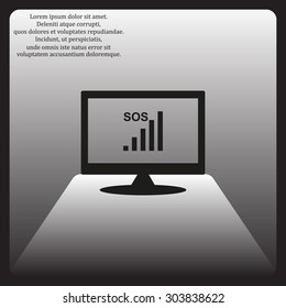 no signal, poor signal strength, signal strength indicator. icon. vector design