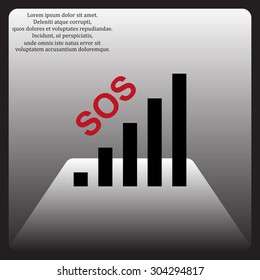 no signal, poor signal strength, signal strength indicator. icon. vector design