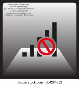 no signal, poor signal strength, signal strength indicator. icon. vector design