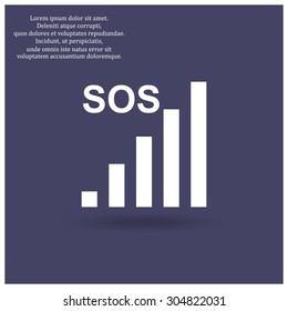 no signal, poor signal strength, signal strength indicator. icon. vector design