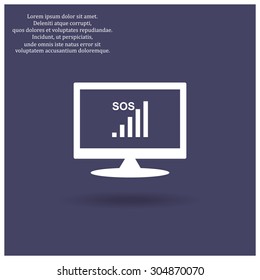 no signal, poor signal strength, signal strength indicator. icon. vector design