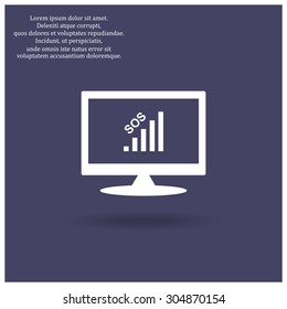 no signal, poor signal strength, signal strength indicator. icon. vector design