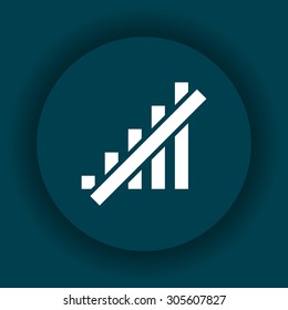 no signal, poor signal strength, signal strength indicator. icon. vector design