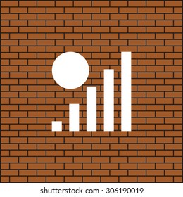 no signal, poor signal strength, signal strength indicator. icon. vector design