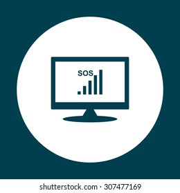 no signal, poor signal strength, signal strength indicator. icon. vector design
