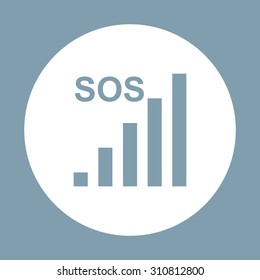 no signal, poor signal strength, signal strength indicator. icon. vector design