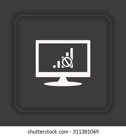 no signal, poor signal strength, signal strength indicator. icon. vector design