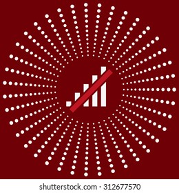 no signal, poor signal strength, signal strength indicator. icon. vector design