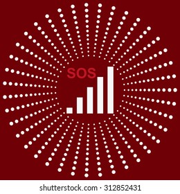 no signal, poor signal strength, signal strength indicator. icon. vector design