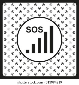 no signal, poor signal strength, signal strength indicator. icon. vector design
