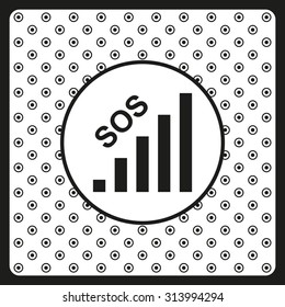 no signal, poor signal strength, signal strength indicator. icon. vector design