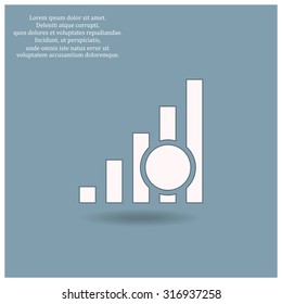 no signal, poor signal strength, signal strength indicator. icon. vector design