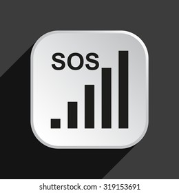 no signal, poor signal strength, signal strength indicator. icon. vector design