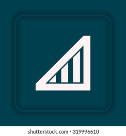 no signal, poor signal strength, signal strength indicator. icon. vector design