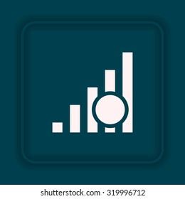 no signal, poor signal strength, signal strength indicator. icon. vector design