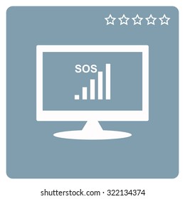 no signal, poor signal strength, signal strength indicator. icon. vector design