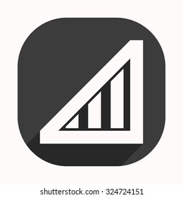 no signal, poor signal strength, signal strength indicator. icon. vector design