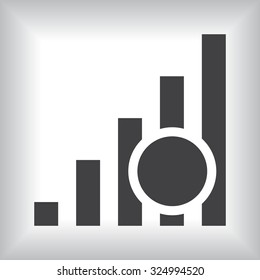 no signal, poor signal strength, signal strength indicator. icon. vector design