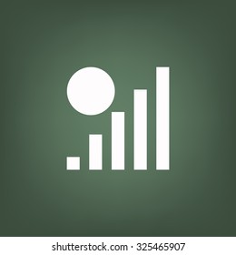 no signal, poor signal strength, signal strength indicator. icon. vector design
