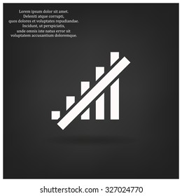 no signal, poor signal strength, signal strength indicator. icon. vector design