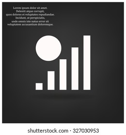 no signal, poor signal strength, signal strength indicator. icon. vector design