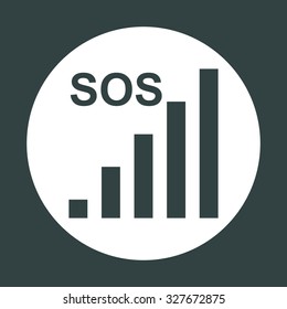 no signal, poor signal strength, signal strength indicator. icon. vector design