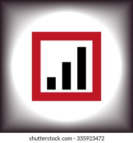 no signal, poor signal strength, signal strength indicator. icon. vector design