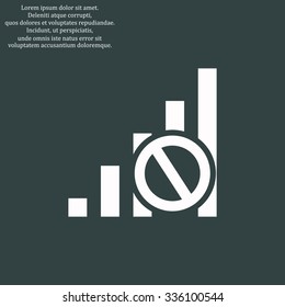 no signal, poor signal strength, signal strength indicator. icon. vector design