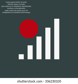 no signal, poor signal strength, signal strength indicator. icon. vector design
