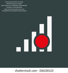 no signal, poor signal strength, signal strength indicator. icon. vector design