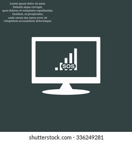 no signal, poor signal strength, signal strength indicator. icon. vector design