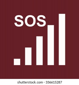 no signal, poor signal strength, signal strength indicator. icon. vector design