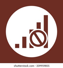 no signal, poor signal strength, signal strength indicator. icon. vector design