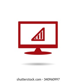 no signal, poor signal strength, signal strength indicator. icon. vector design