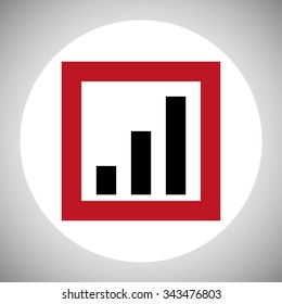no signal, poor signal strength, signal strength indicator. icon. vector design
